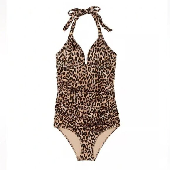 New! Victoria's Secret Leopard The Harlow Push-Up One-Piece Swimsuit 3874 - Picture 1 of 10